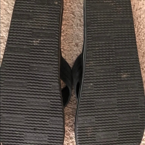 Rainbow Flip Flops-Black Ladies - Picture 2 of 6